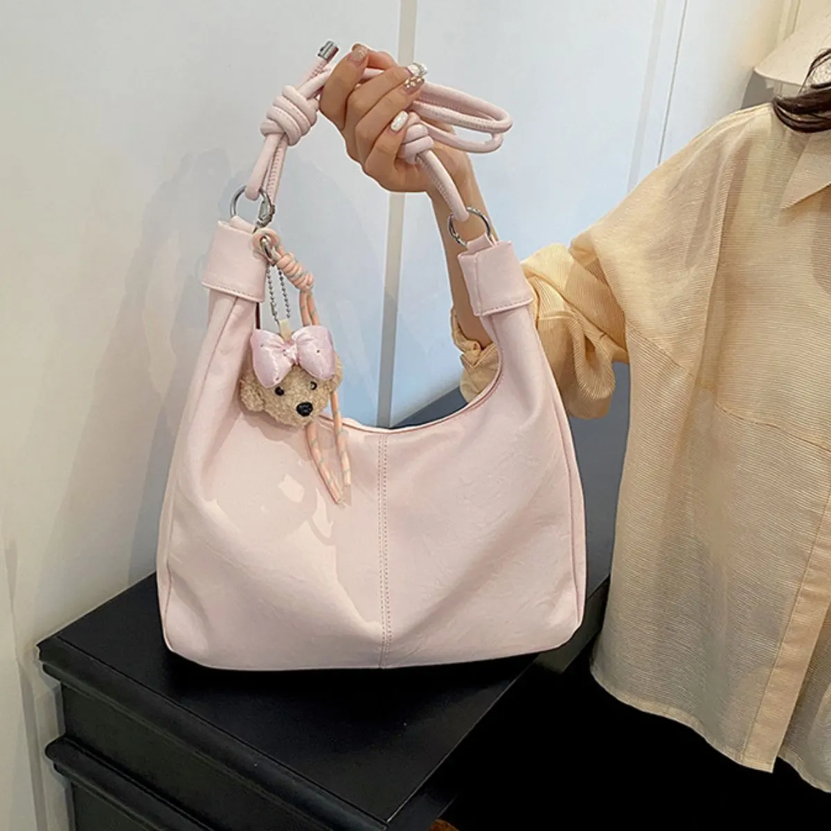 Knotted Strap Shoulder Bag